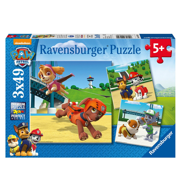 Paw Patrol puslespil 3 - i - 1, 49 brikker