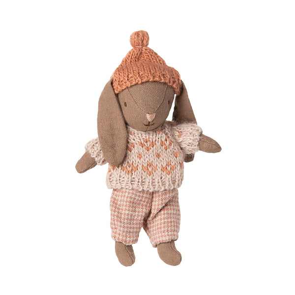 Maileg Vinter Kanin Micro, Brun - Rose