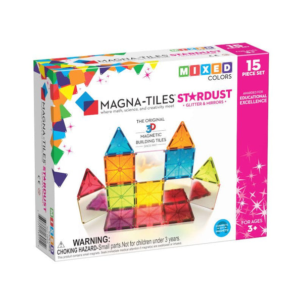 Magna - Tiles byggemagneter Stardust, clear - 15 dele