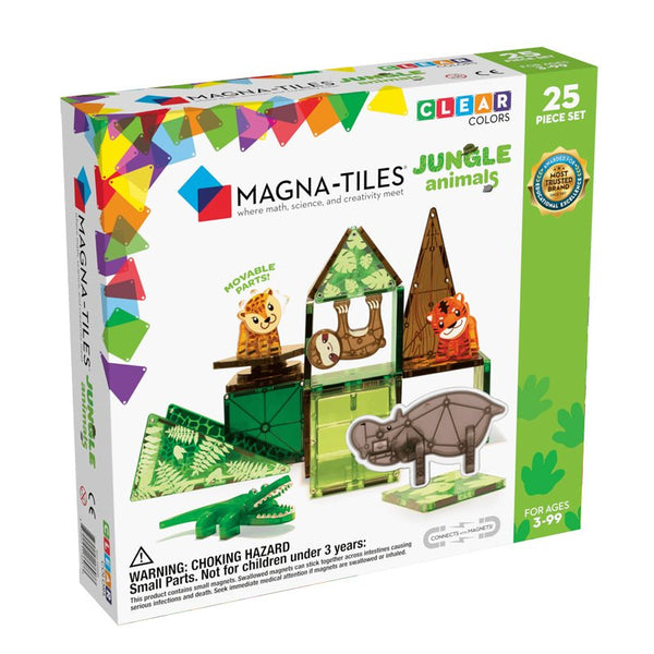 Magna - Tiles byggemagneter, jungledyr