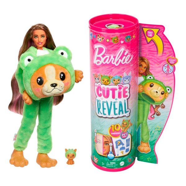 Barbie Cutie Reveal, hund i frø - dragt