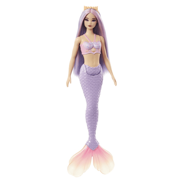 Barbie havfrue dukke, lilla