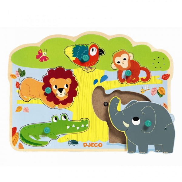 Baobab Lydpuslespil med Safaridyr