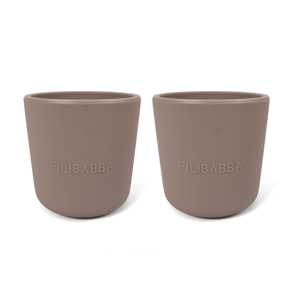 Filibabba Silikone kop 2 - pak, warm grey