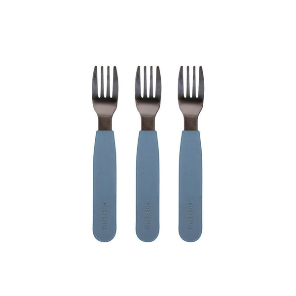 Filibabba silikone gafler, 3 stk Powder Blue