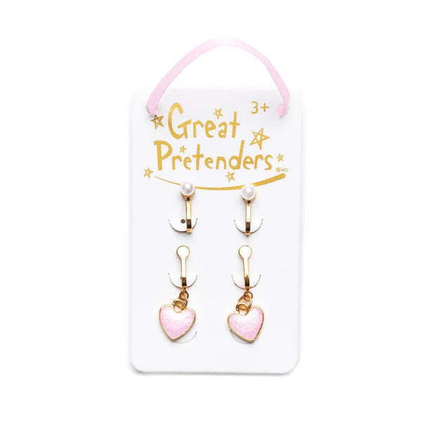 Great Pretenders Boutique Cute & Classy clip - on ørenringe, 2 par
