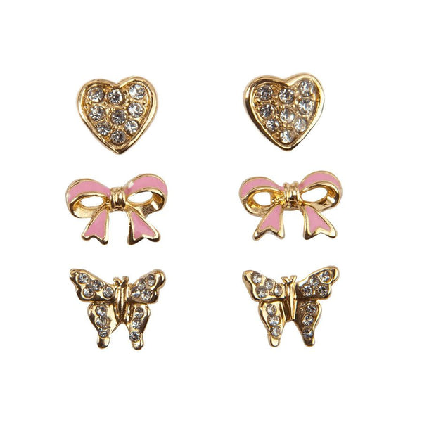 Great Pretenders Boutique Dazzle besat ørenringe, 3 par
