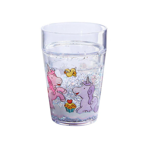 Haba glas med glimmer, enhjørning