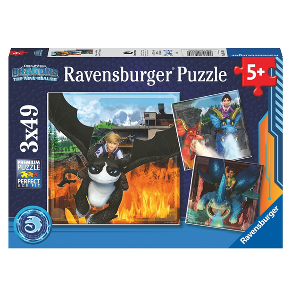How to train your dragons puslespil, 3x49 brikker