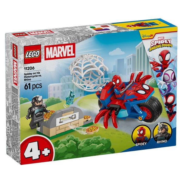 LEGO® MARVEL Spidey På Sin Motorcykel Mod Rhino