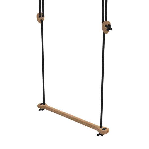Lillagunga Trapez, eg, sorte reb, 2,80 - 3,80 m