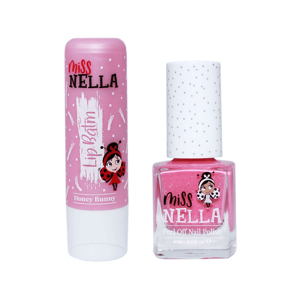Miss Nella Neglelak og læbepomade Hunny Bunny & Marshmallow