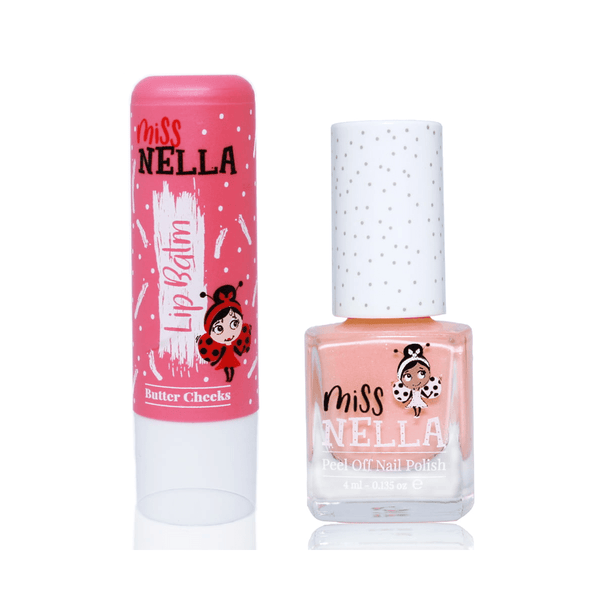 Miss Nella Neglelak og læbepomade Butter Cheeks and Peach