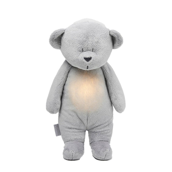 Moonie 2.0 The Humming Bjørn med lampe, silver
