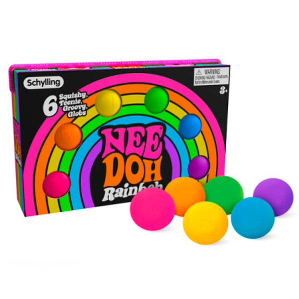 NeeDoh Teenie Rainbow 6 - pak