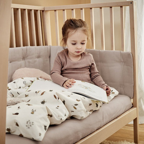Leander lagen til babyseng Organic, 2 - pak - Cappuccino