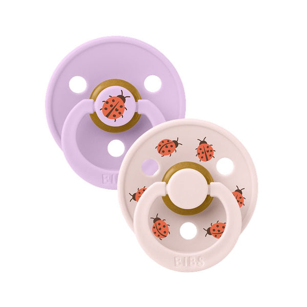 BIBS 2 - Pak Studio Colour Sut Str 1 - Ladybug Violet Sky Mix