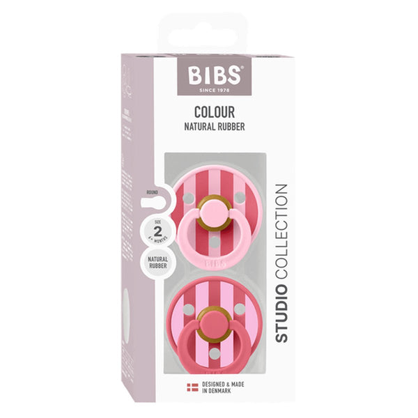 BIBS Studio Line 2 - pak sut str 2 baby pink coral mix