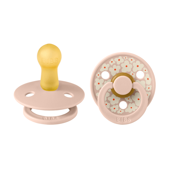 BIBS Studio Line 2 - pak sut str 2 med blomster, blush/blush