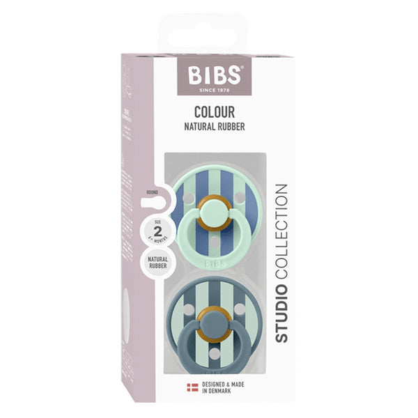 BIBS Studio Line 2 - pak sut str 2 nordic mint petrol mix