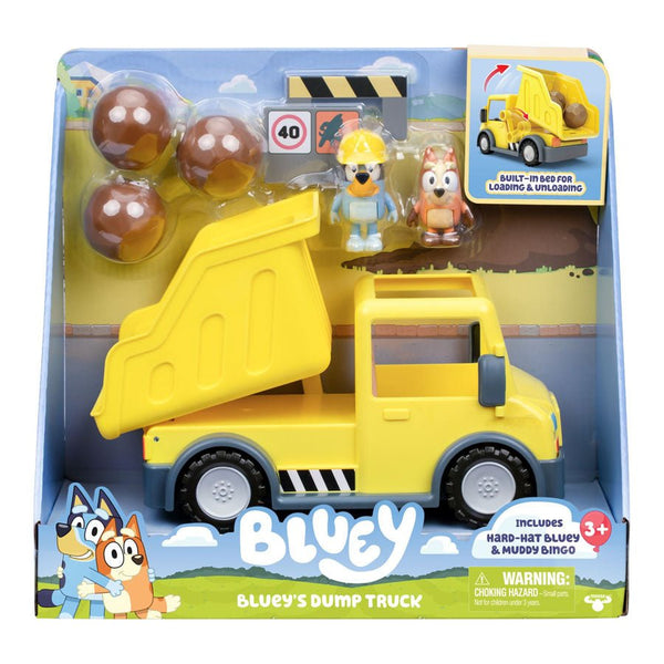 Bluey Kipplaster inkl. Hard - Hat Bluey & Muddy Bingo