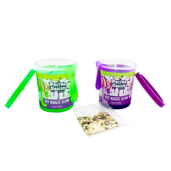 Doctor Squish Gør - det - selv Magisk Slim, grøn og lilla