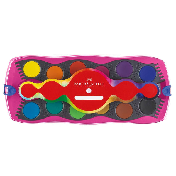 Faber - Castell dækfarver, Unicorn connector, 12 farver