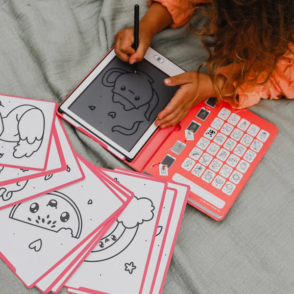 Kidydraw Mini Skitsebog med LCD Skærm, Kawaii