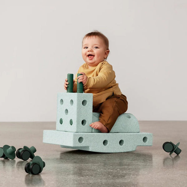 MODU Curiosity Sæt, 13 Dele - Ocean Mint/Forest Green