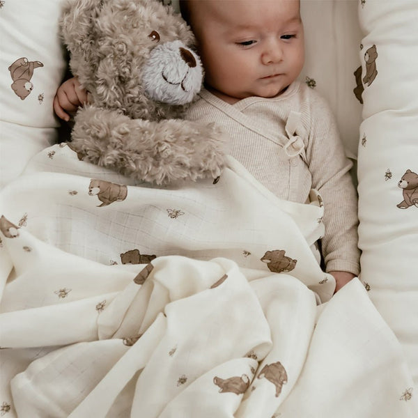 That's Mine Jana muslin svøb, bears and bees