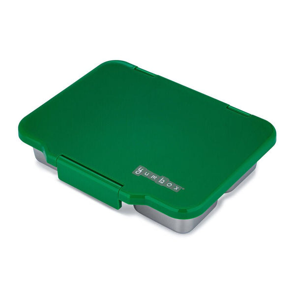 Yumbox madkasse 4 rum i stål, pomme green
