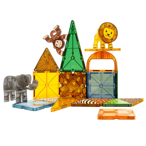 Magna - Tiles byggemagneter, Safaridyr