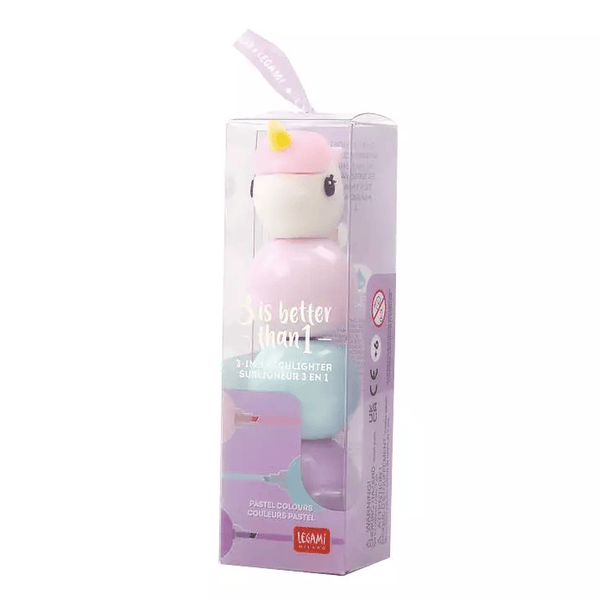 Legami 3 - i - 1 - highlighters, Unicorn