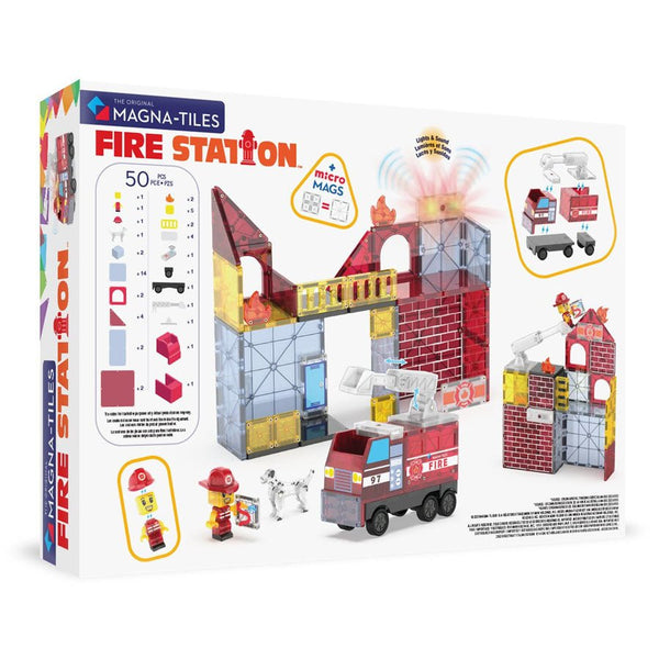 Magna - Tiles Brandstation Med Lys Og Lyd, 50 Dele