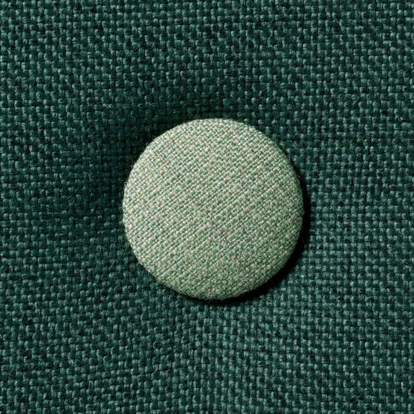 by KlipKlap 3 Fold sofa single, dyb grøn med lys grøn knap
