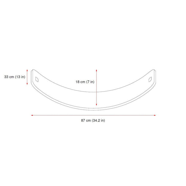 CurveLab balancebræt med filt, Perfect Arc, mørkeblå