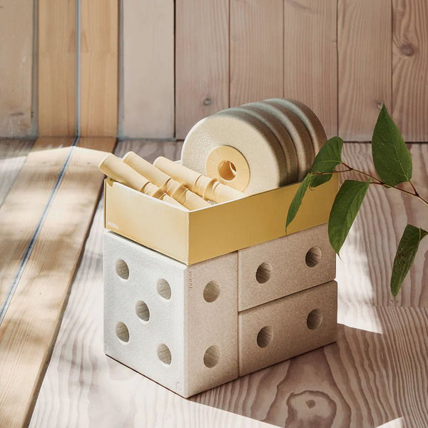 MODU 3 - i - 1 Gåvogn Baby Walker - Sand Grey/Honey Yellow