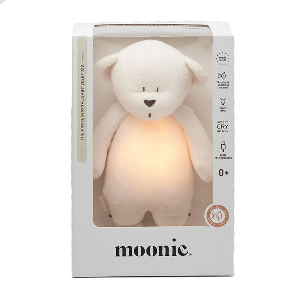 Moonie 2.0 The Humming Bjørn med lampe, Cream