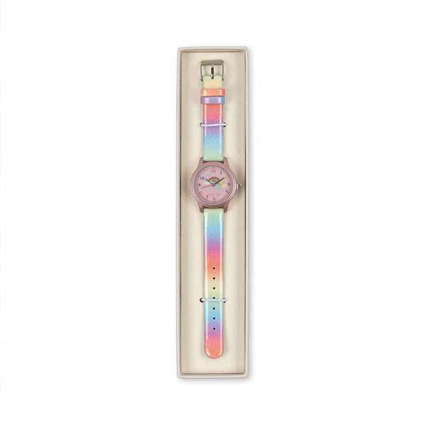 Børne Armbåndsur i Rainbow Glitter