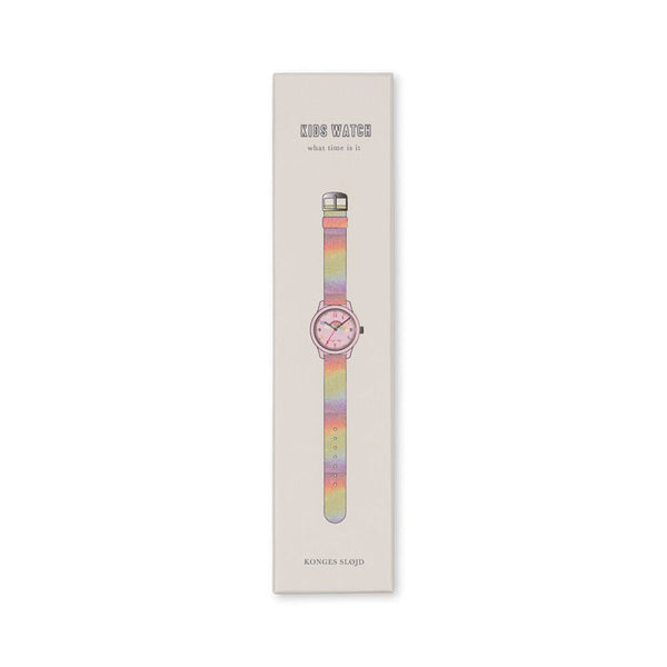 Børne Armbåndsur i Rainbow Glitter