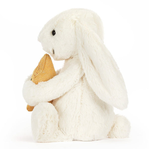 Jellycat Cream kanin Med Stjerne