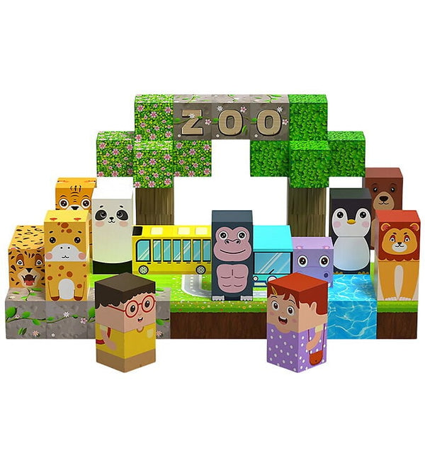 Magnetiske Byggeklodser Zoo fra Toys by Tildas