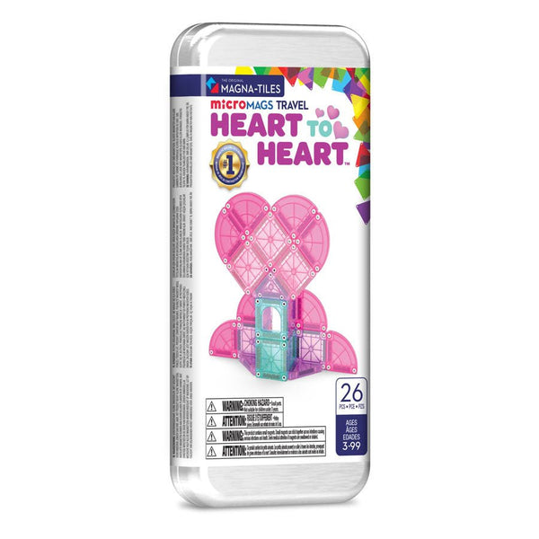 Magnetisk microMAGS Rejsesæt i Heart to Heart (26 Dele)