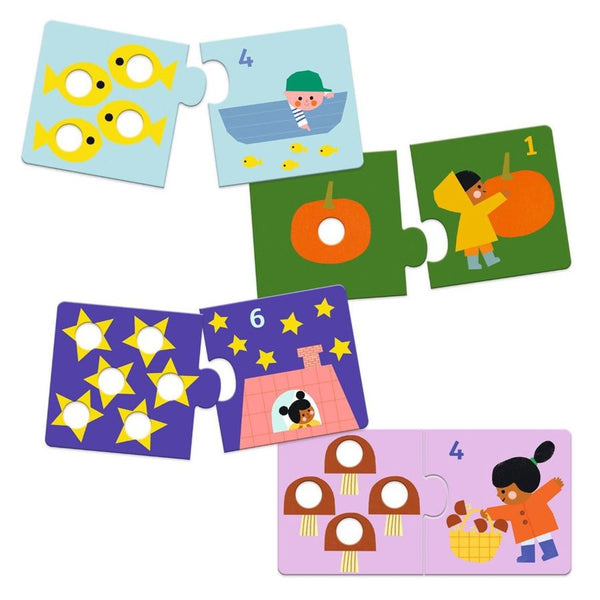 Puzzle Duo med Tal