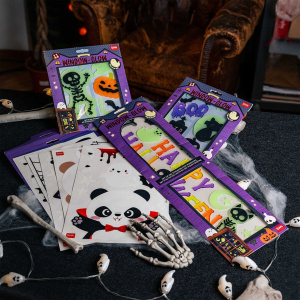 Selvlysende Halloween Gel Stickers