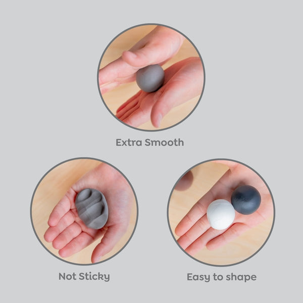 Super Clay i Moonrise Sort/Hvid
