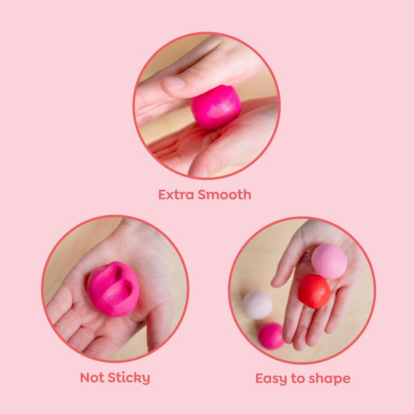 Super Clay i Sunset Pink/Rød