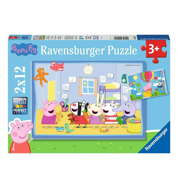 Gurli Gris puslespil 2-i-1, 12 brikker