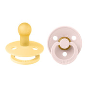 BIBS 2 - pak rund sut, str 1, Pale Butter/Petal