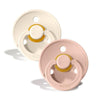 2-Pak Rund Sut Ivory/Blush (str 3)